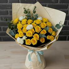 Букет цветов из:  Розы #REPLACE_PRED# Хотынец