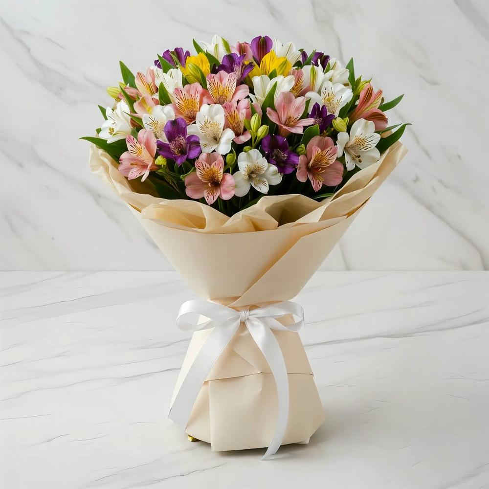 Букет цветов из: Альстромерии в Хотынец