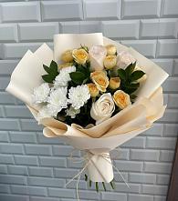 Букет цветов из:  Розы и Хризантемы в Хотынец
