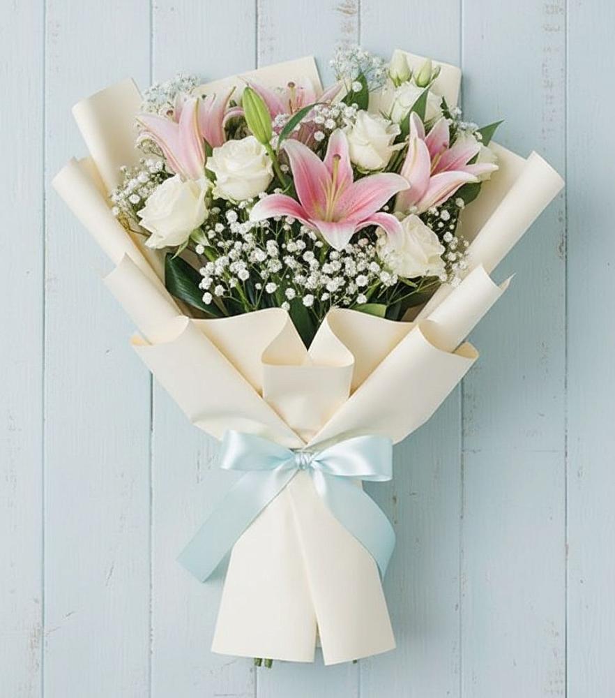 Букет цветов из: Лилии в Хотынец