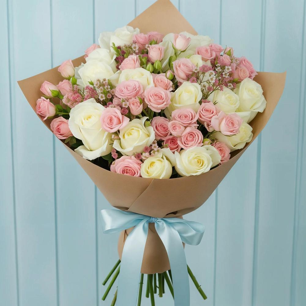 Букет цветов из: Розы в Хотынец