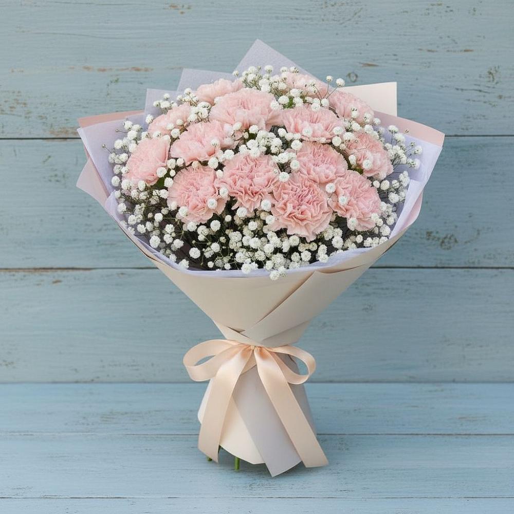 Букет цветов из: Гвоздики в Хотынец