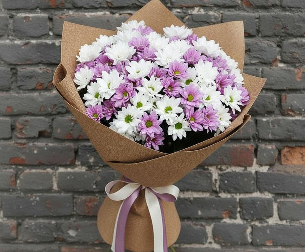 Букет цветов из: Хризантемы в Хотынец