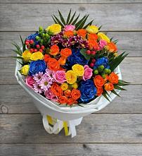 Букет цветов из:  Розы и Хризантемы в Хотынец