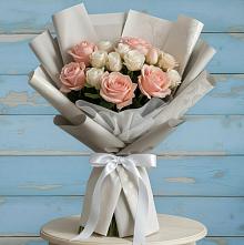 Букет цветов из:  Розы #REPLACE_PRED# Хотынец