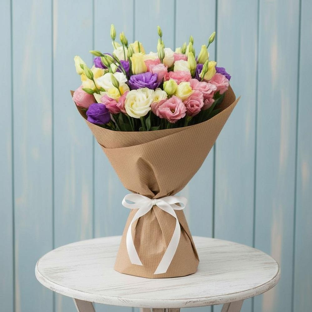 Букет цветов из: Лизиантусы в Хотынец