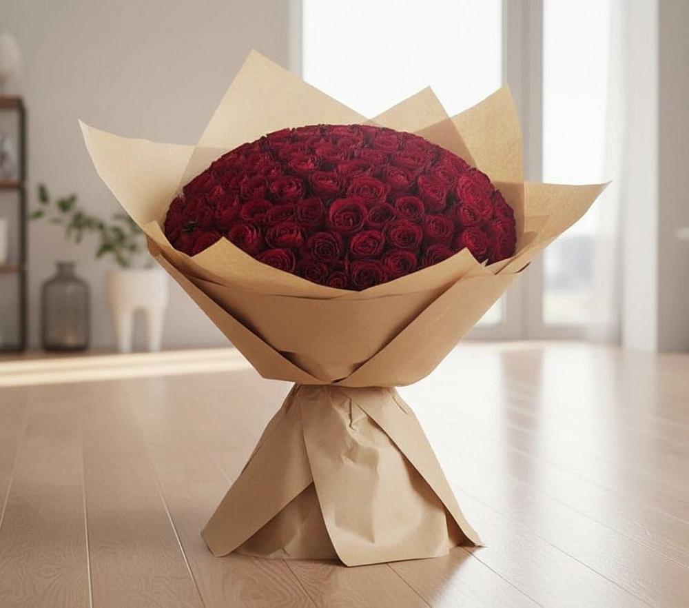 Букет 101 Красная роза в Хотынец