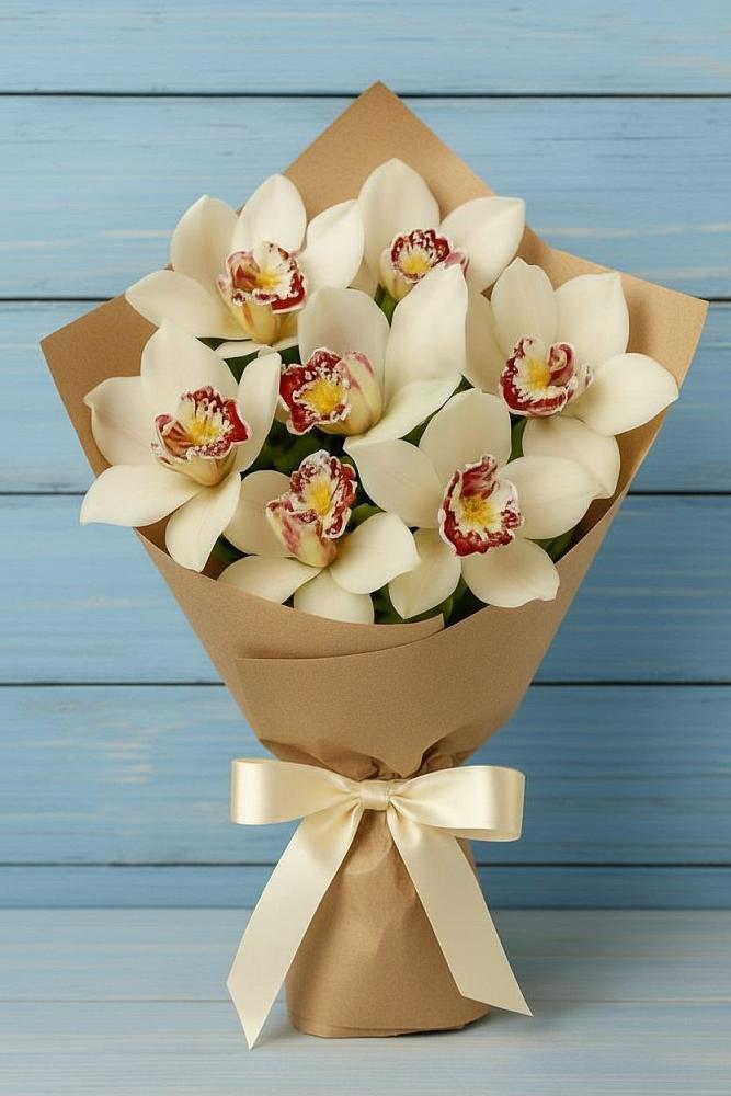 Букет цветов из: Орхидеи и Розы в Хотынец