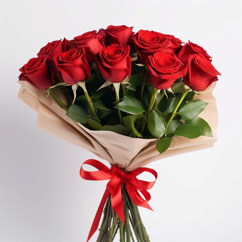 Букет 11 Красных роз Эдлесс Лав в Хотынец