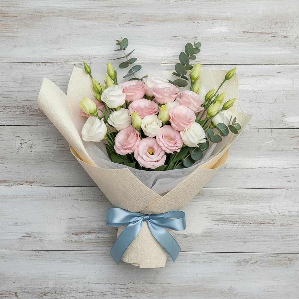 Букет цветов из: Лизиантусы в Хотынец